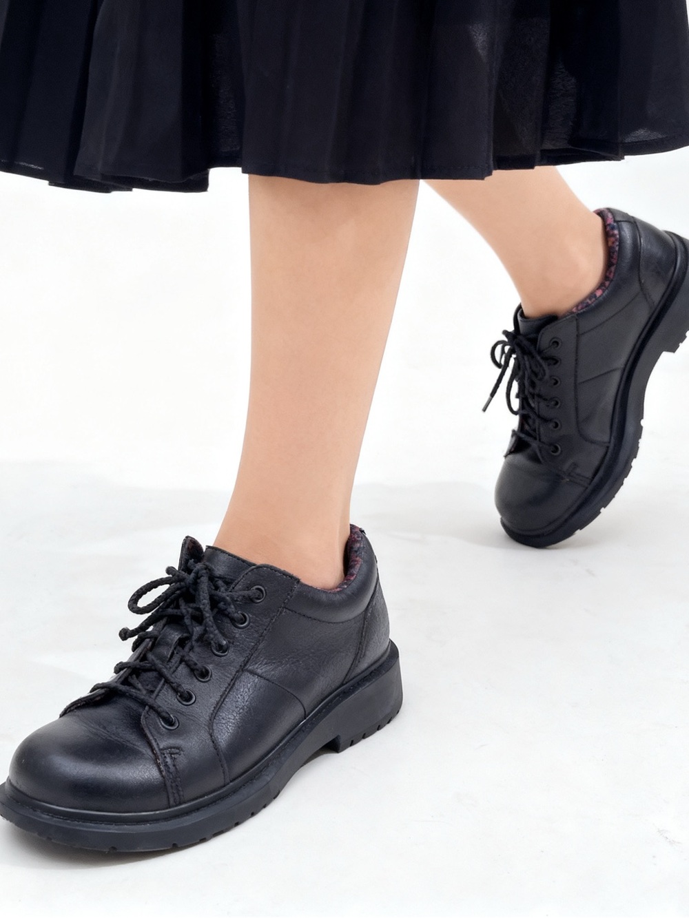 Dr. Martens Black Women's Lace-Up Leather Boots